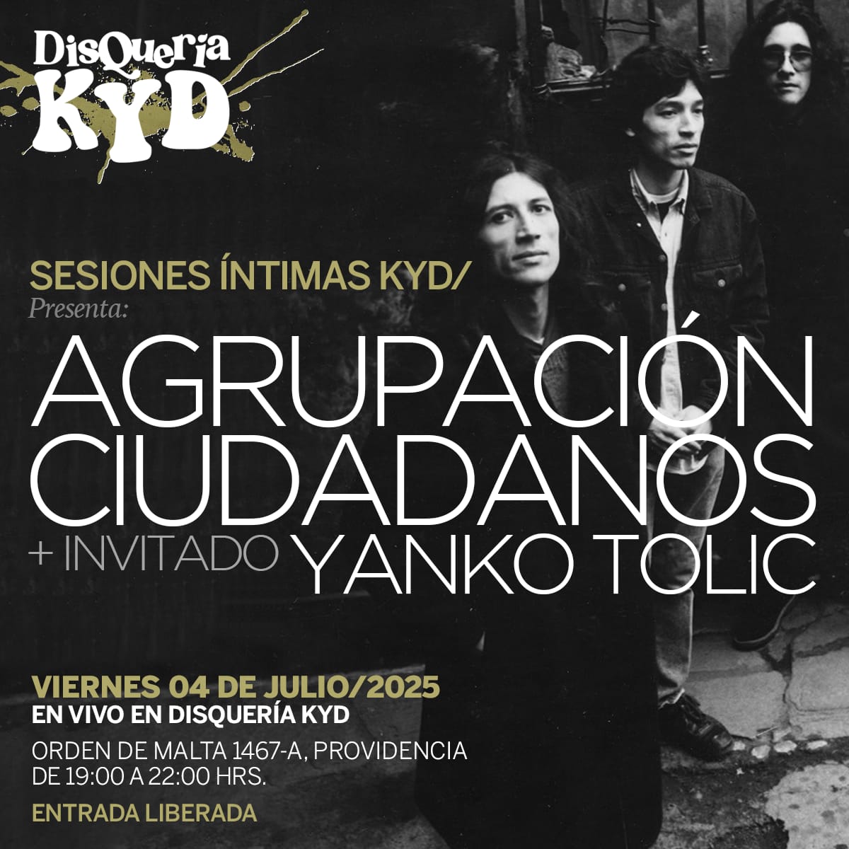 Juan Carlos Contreras de Agrupación Ciudadanos remata su residencia en disquería KYD